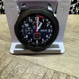 Samsung Gear S3 Frontier GPS/LTL  SM-R760T 46mm in Dark Gray Very Good  1157